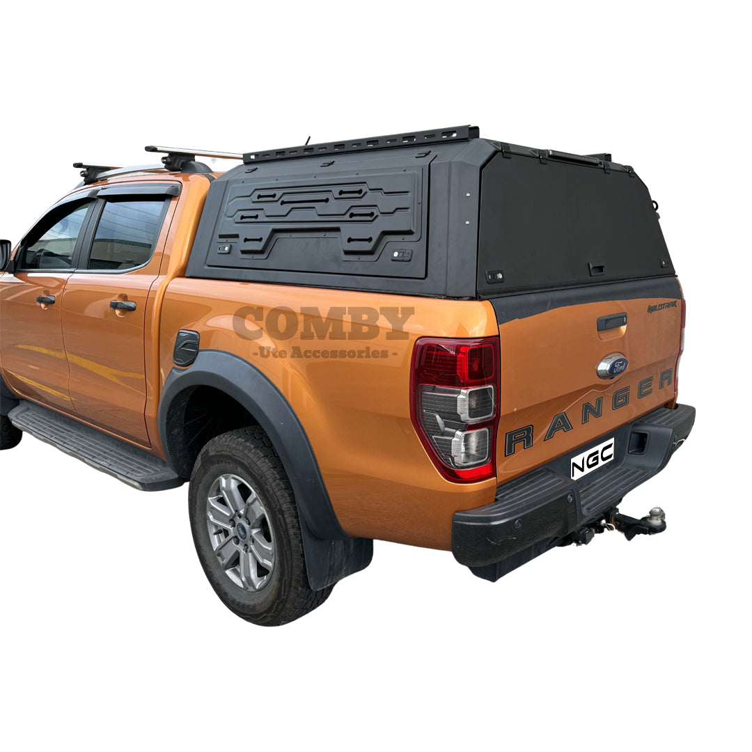 Ford Ranger COMBY Aluminium UTE Canopy with Solid Panels fits 2012-2021 (Recovery Board Side Panels)