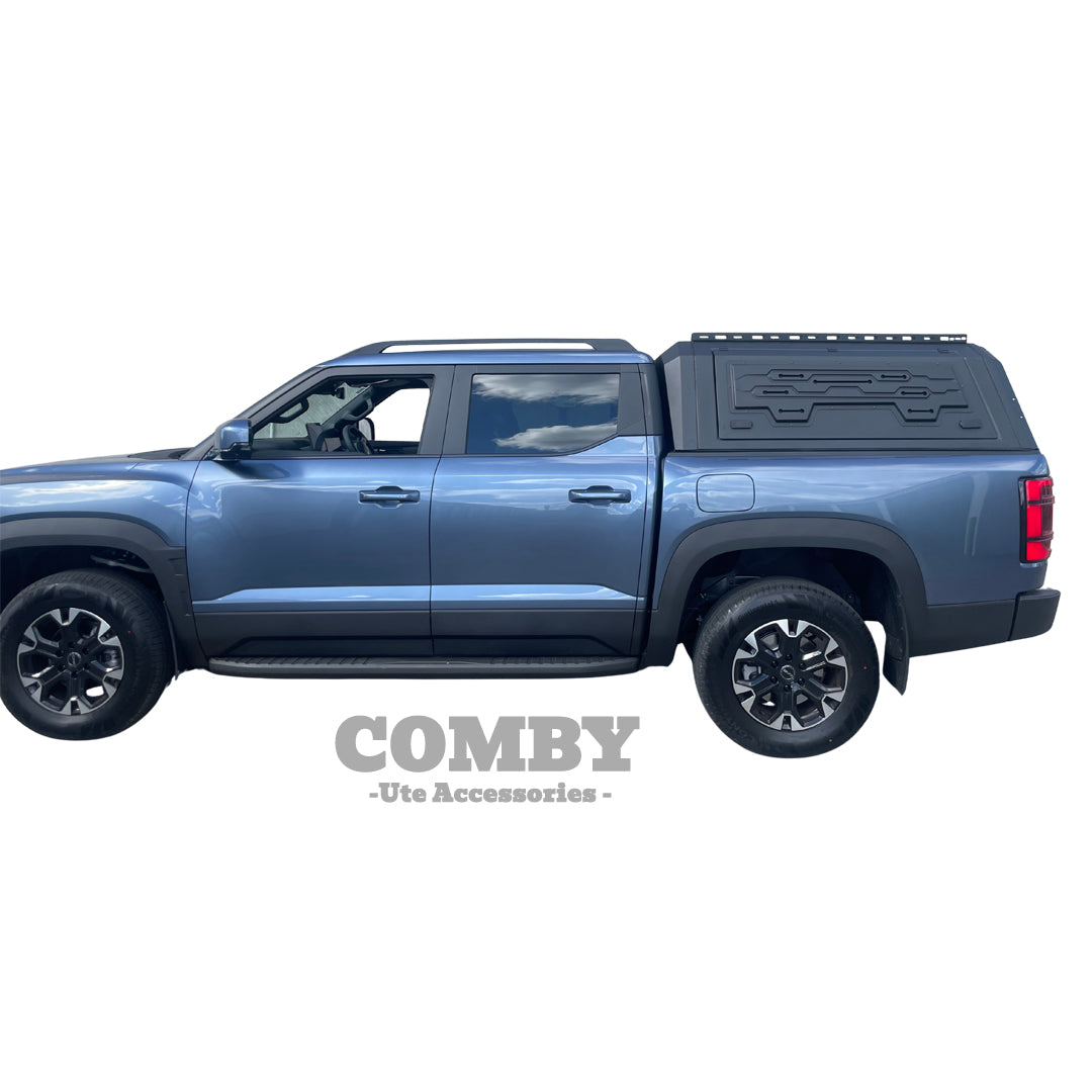 BYD Shark 6 COMBY Aluminium UTE Canopy with Solid Panels fits 2024+ (Recovery Board Side Panels)