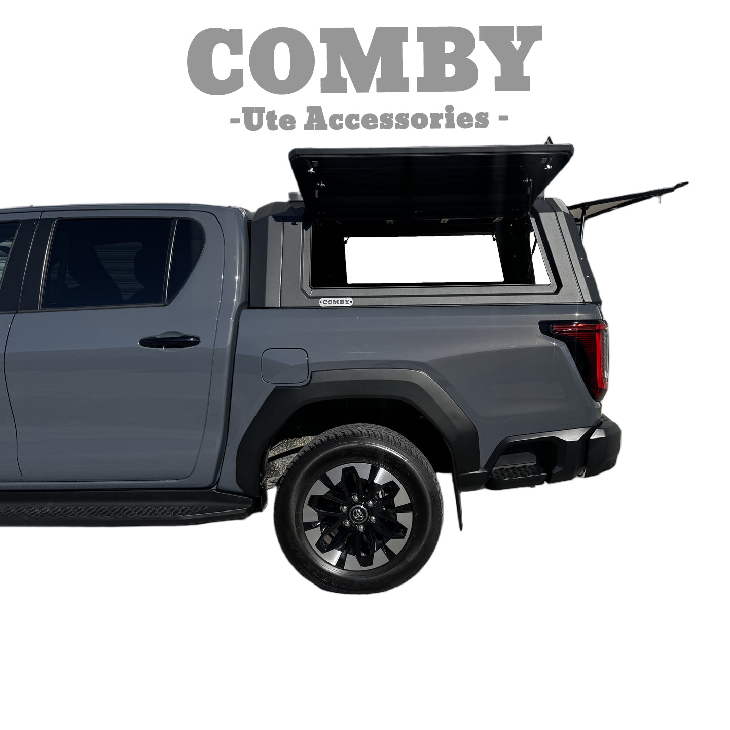 2026 Toyota Hilux COMBY V2 Aluminium UTE Canopy with All Solid Panels fits 2026+