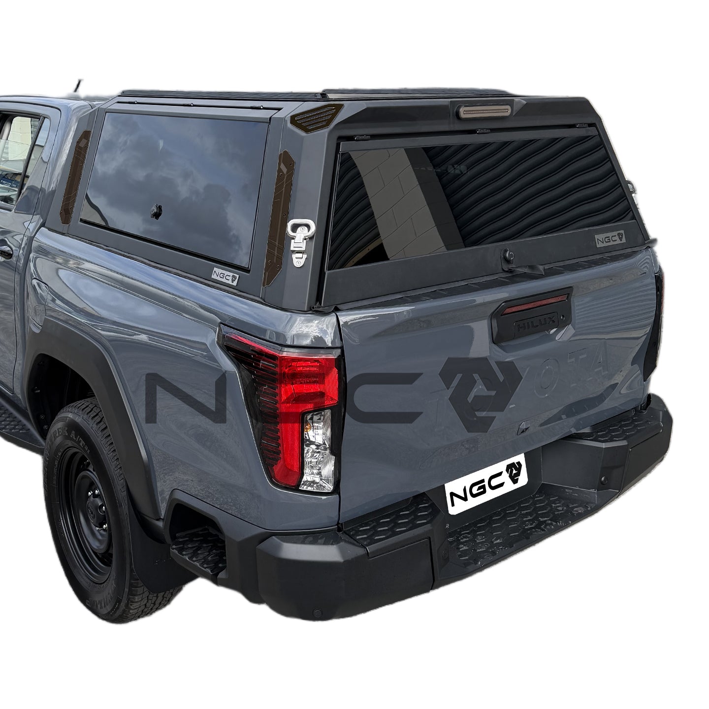 2026 Toyota Hilux NGC Aluminium UTE Canopy with 4 Glass Windows fits 2026+