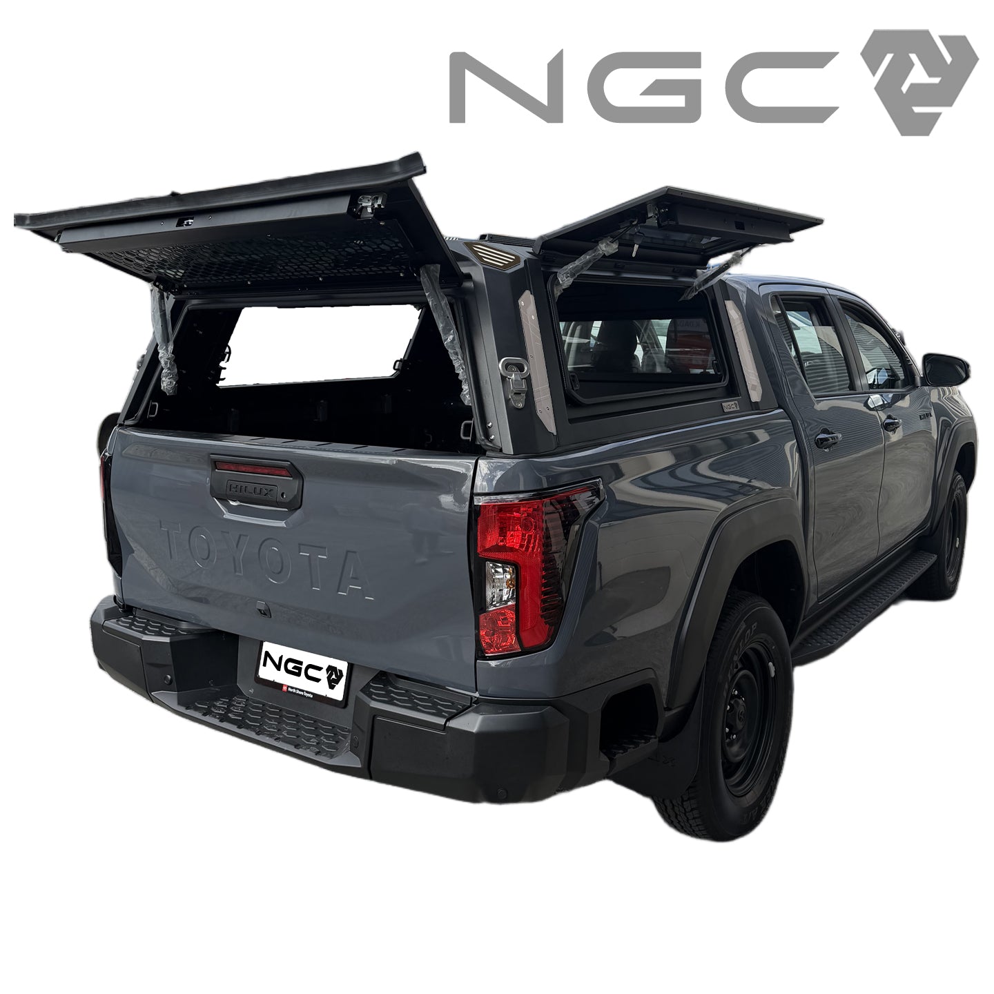 2026 Toyota Hilux NGC Aluminium UTE Canopy with 4 Glass Windows fits 2026+