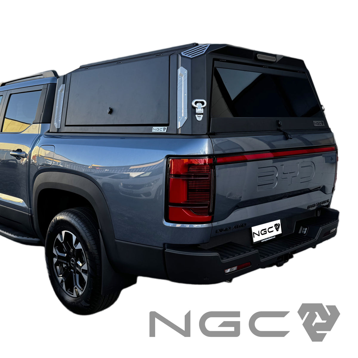 BYD Shark 6 Premium Aluminium UTE Canopy with Front & Rear Glass Windows fits 2024-2027 | NGC