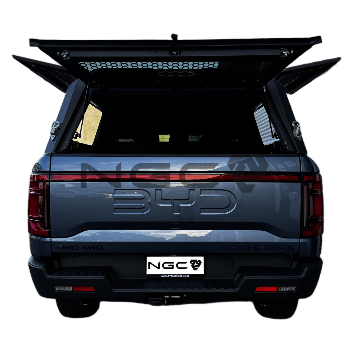 BYD Shark 6 Premium Aluminium UTE Canopy with Front & Rear Glass Windows fits 2024-2027 | NGC