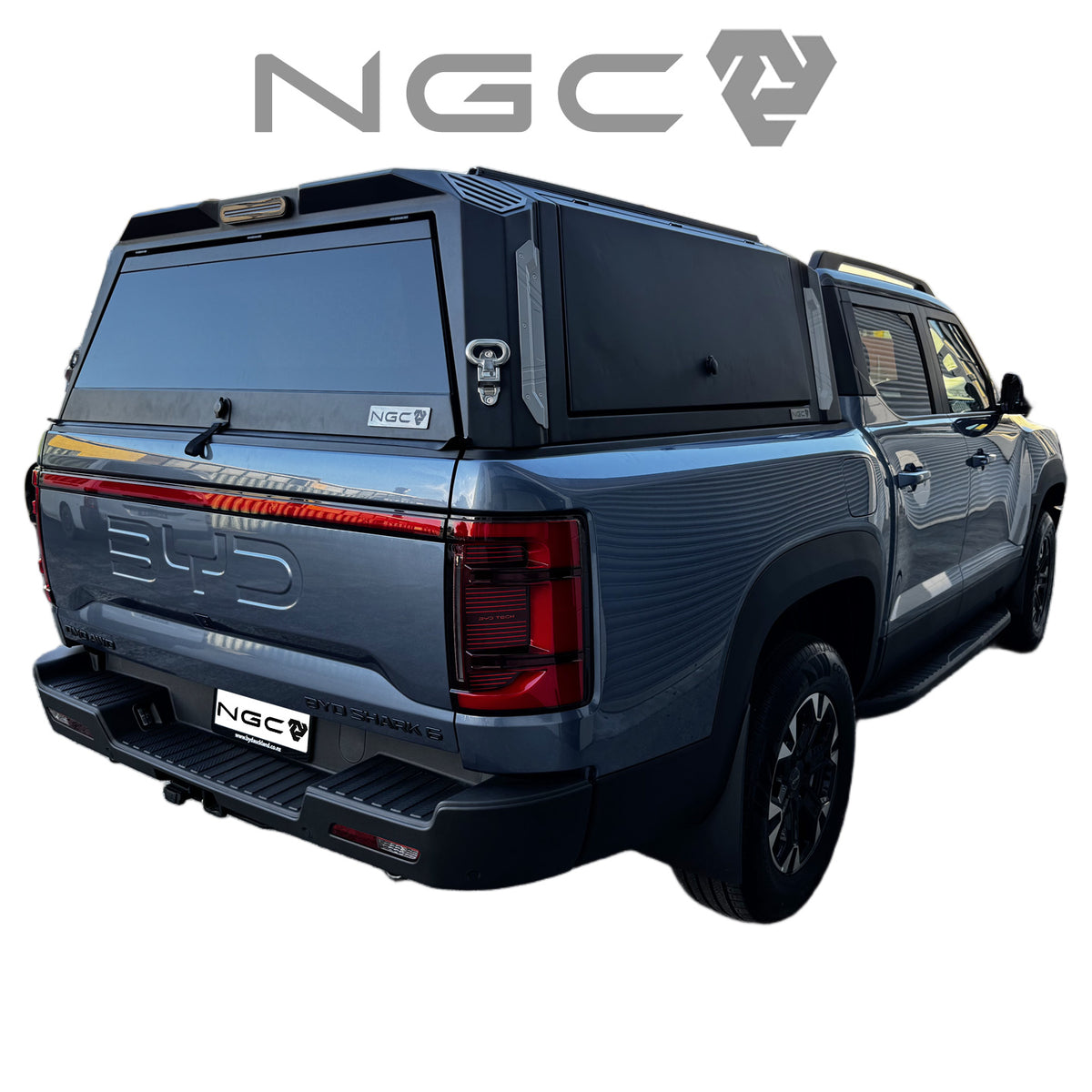 BYD Shark 6 Premium Aluminium UTE Canopy with Front & Rear Glass Windows fits 2024-2027 | NGC