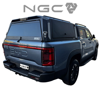 BYD Shark 6 Premium Aluminium UTE Canopy with Front & Rear Glass Windows fits 2024-2027 | NGC