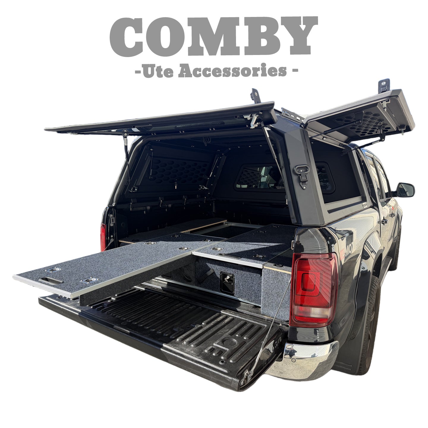 COMBY Ute Drawers Dual Top Slides 1300mm x 1000mm Wing Kits | Drawer System