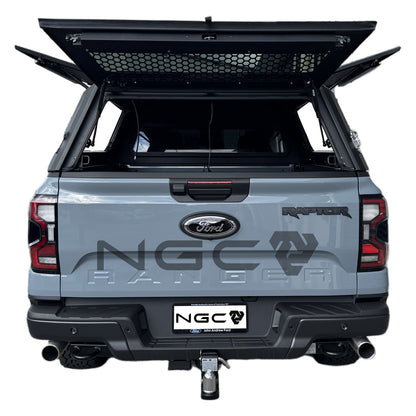 Next Gen Ford Ranger Premium Aluminium UTE Canopy with Front & Rear Glass Windows fits 2022-2027 | NGC