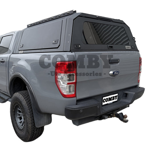 Ford Ranger PX3 Aluminium Canopy with Front & Rear Glass windows fits 2018-2022 | COMBY V2