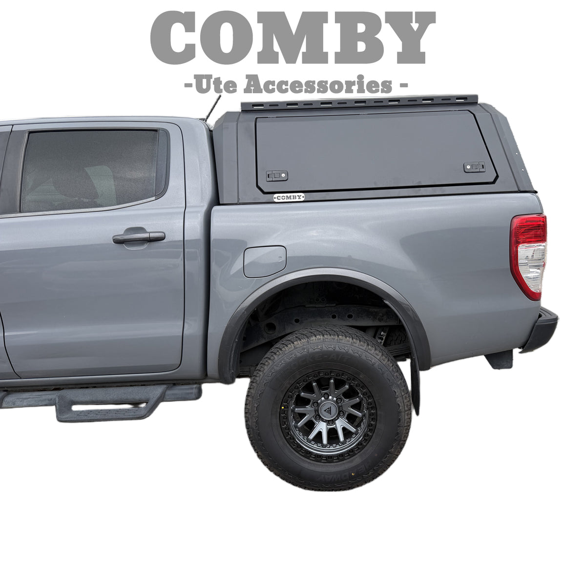 Ford Ranger PX3 Aluminium Canopy with Front & Rear Glass windows fits 2018-2022 | COMBY V2