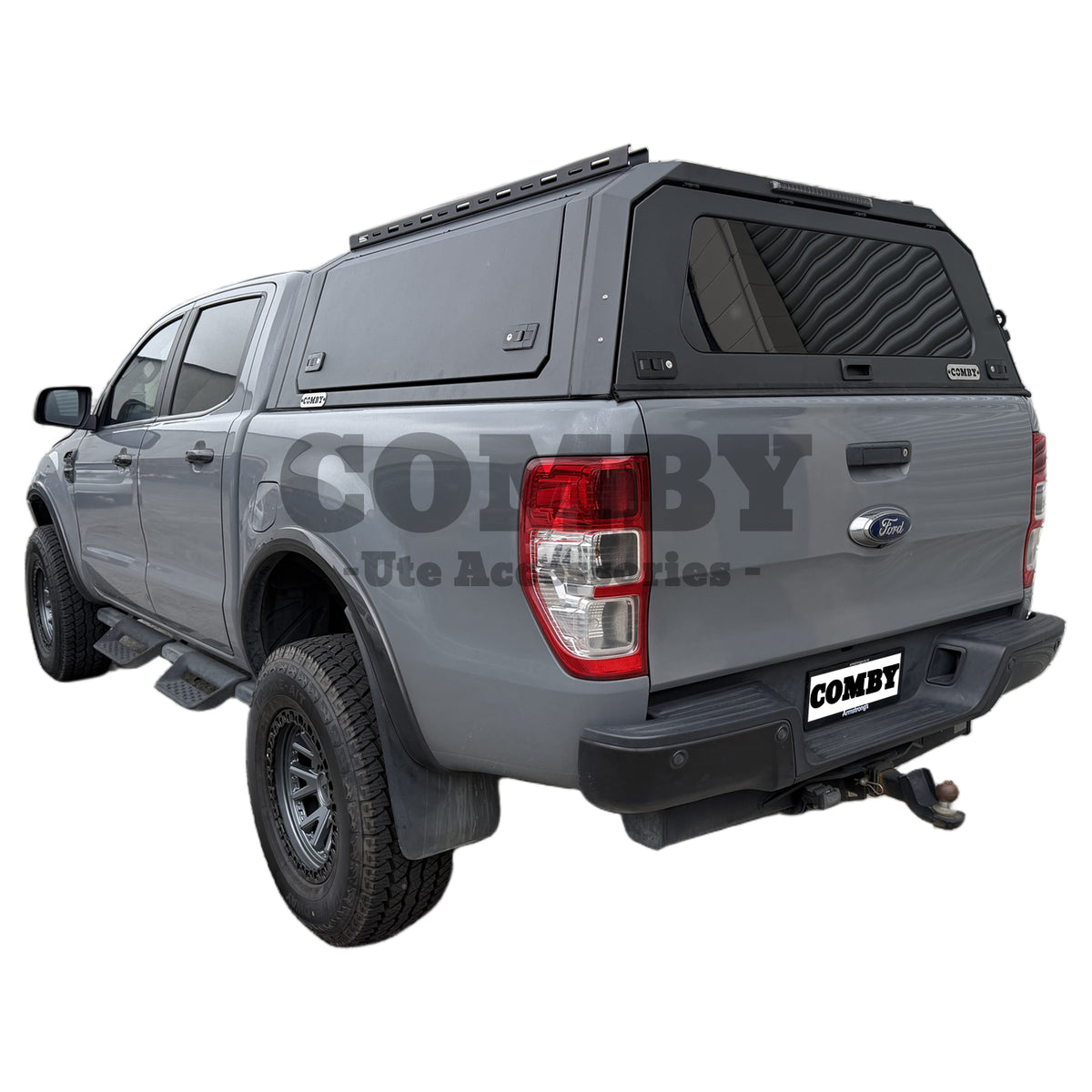 Ford Ranger PX3 Aluminium Canopy with Front & Rear Glass windows fits 2018-2022 | COMBY V2