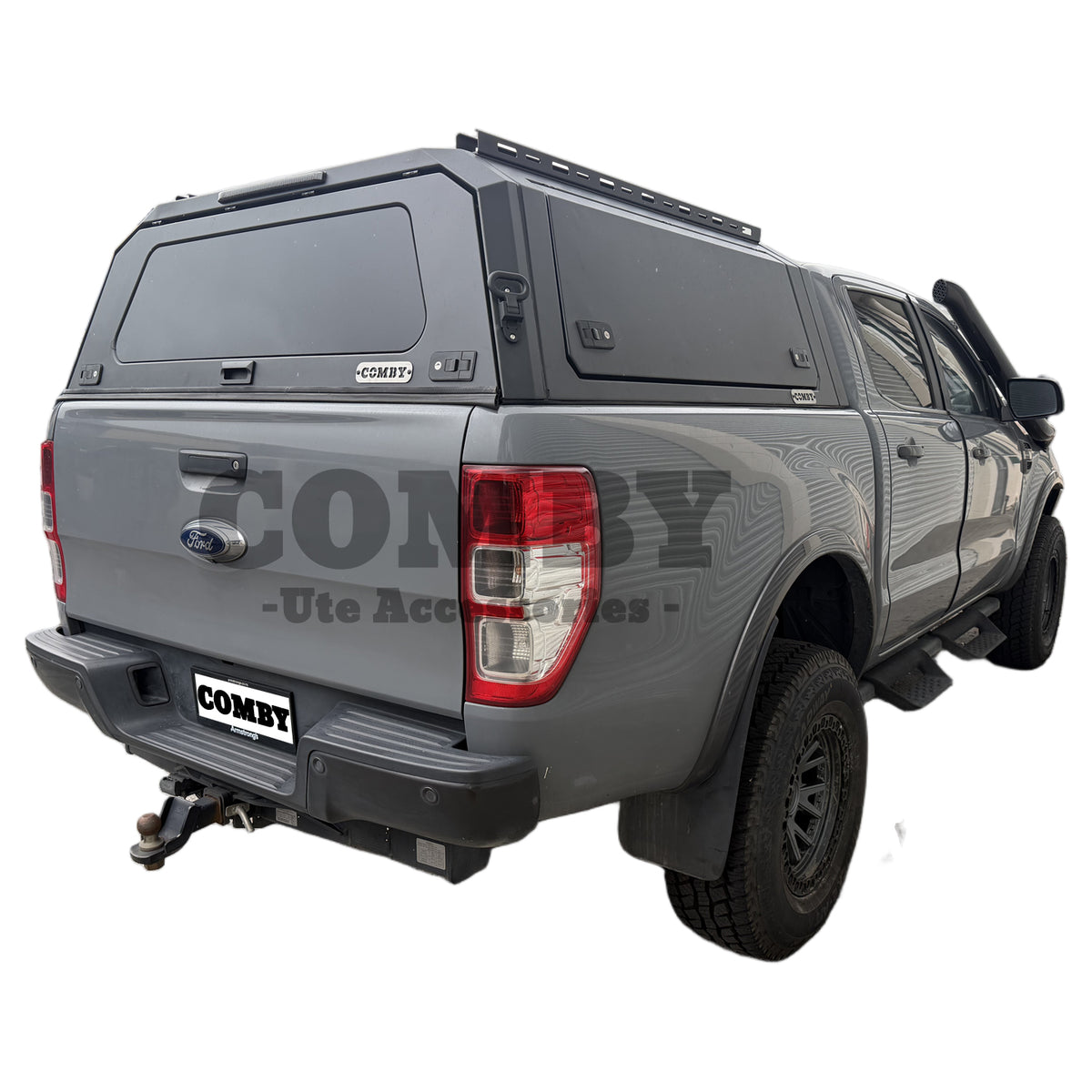 Ford Ranger PX3 Aluminium Canopy with Front & Rear Glass windows fits 2018-2022 | COMBY V2
