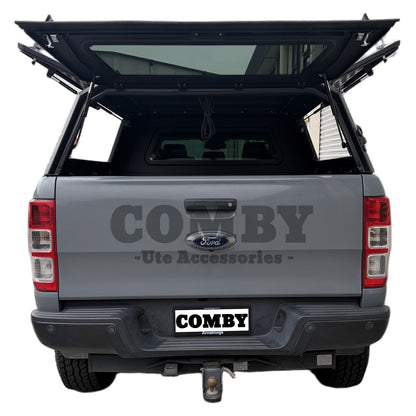 Ford Ranger PX3 Aluminium Canopy with Front & Rear Glass windows fits 2018-2022 | COMBY V2