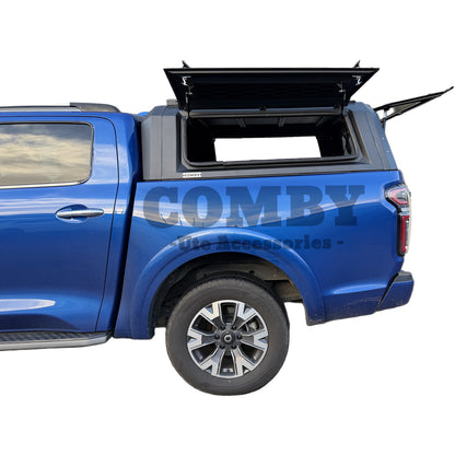 GWM Cannon COMBY Aluminium UTE Canopy with Front & Rear Glass Windows fits 2020-2026 (Recovery Board Side Panels)