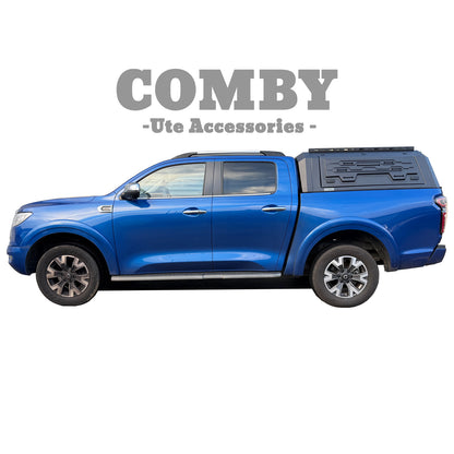 GWM Cannon COMBY Aluminium UTE Canopy with Front & Rear Glass Windows fits 2020-2026 (Recovery Board Side Panels)