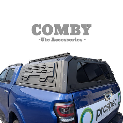 GWM Cannon COMBY Aluminium UTE Canopy with Front & Rear Glass Windows fits 2020-2026 (Recovery Board Side Panels)