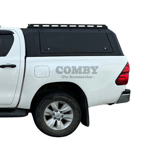 Toyota Hilux COMBY Aluminium Canopy with Solid Panels fits 2015-2022