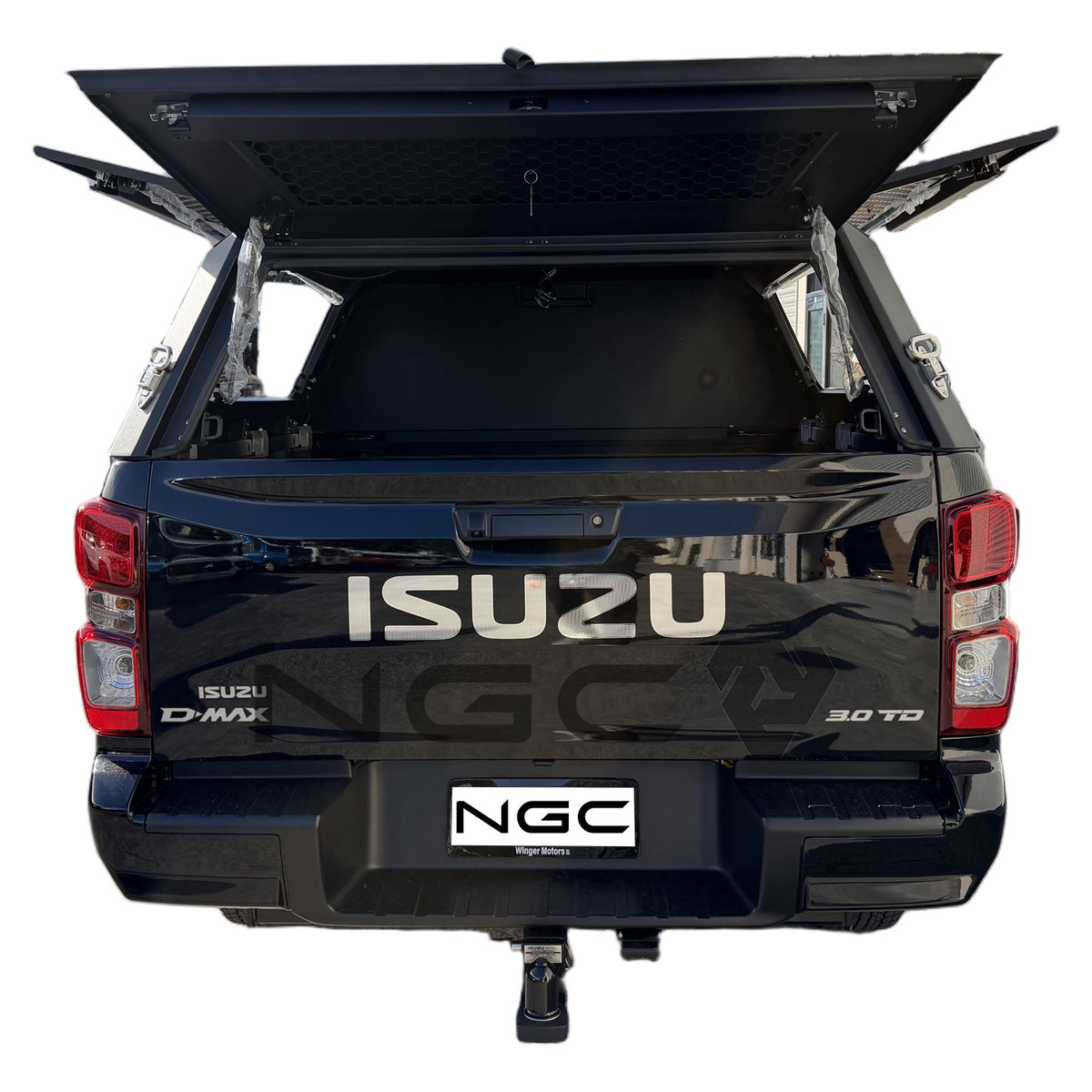 Isuzu D-Max RT RG Aluminium UTE Canopy with Solid Panels fits 2012-2026 | NGC