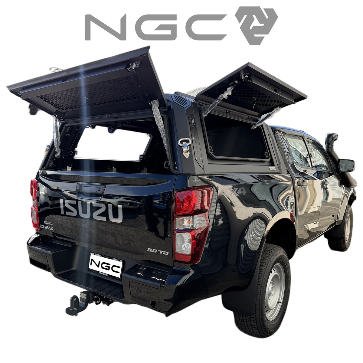 Isuzu D-Max RT RG Aluminium UTE Canopy with Solid Panels fits 2012-2026 | NGC
