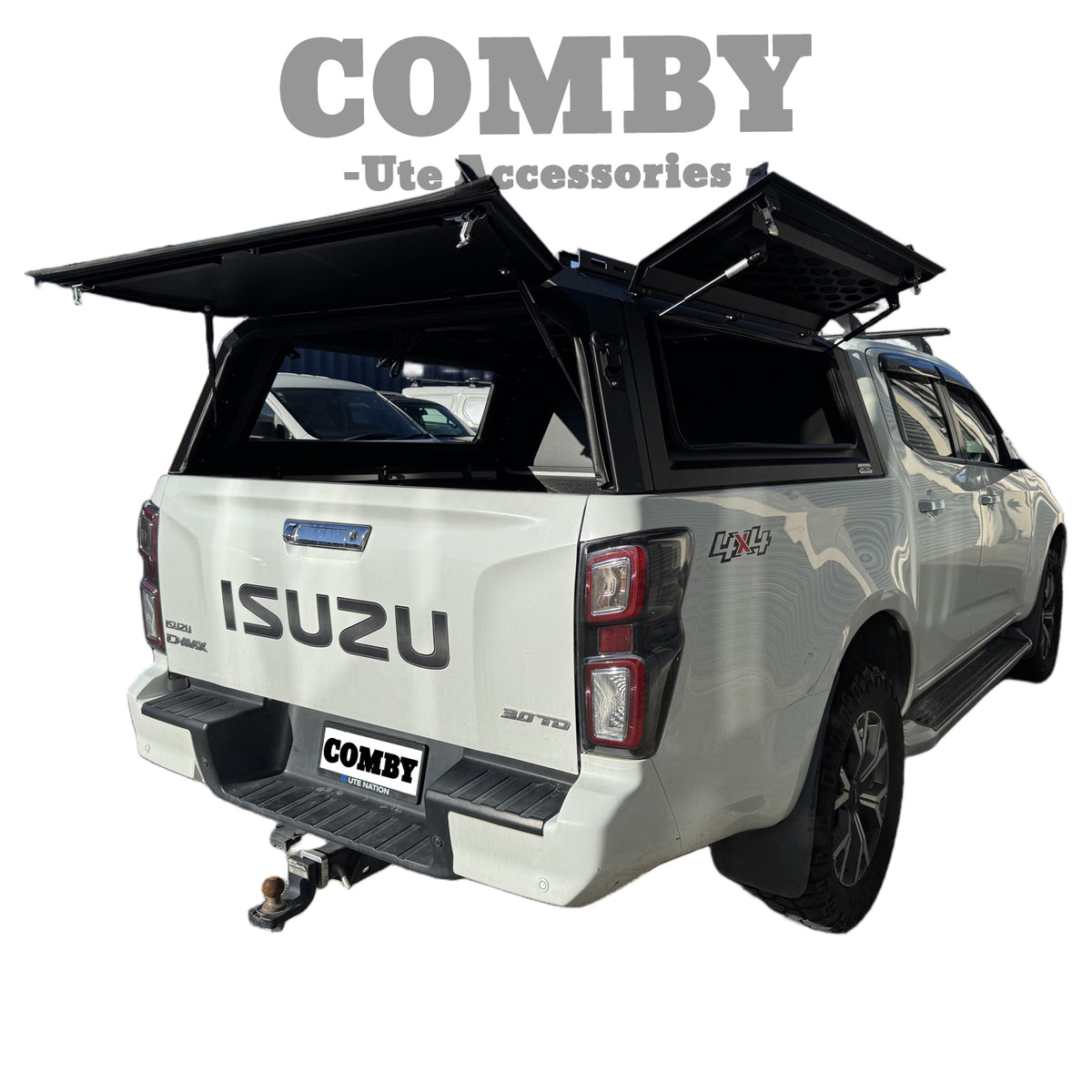 Isuzu D-Max COMBY Aluminium UTE Canopy with Solid Panels fits 2012-2021