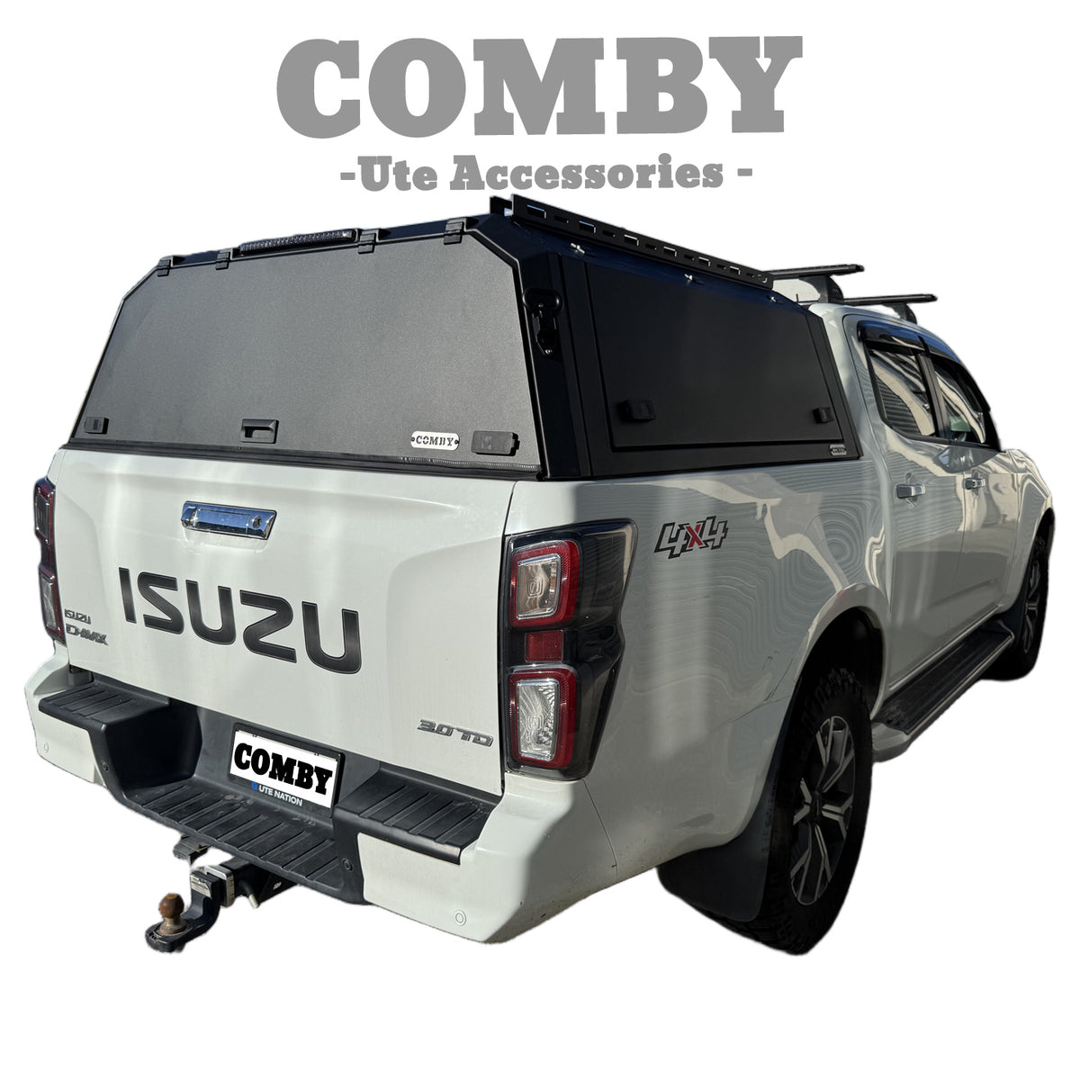 Isuzu D-Max COMBY Aluminium UTE Canopy with Solid Panels fits 2012-2021