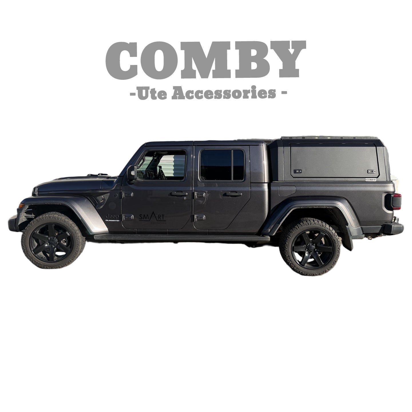 Jeep Gladiator COMBY V2 Aluminium UTE Canopy with Front and Rear Glass Windows fits 2020-2026
