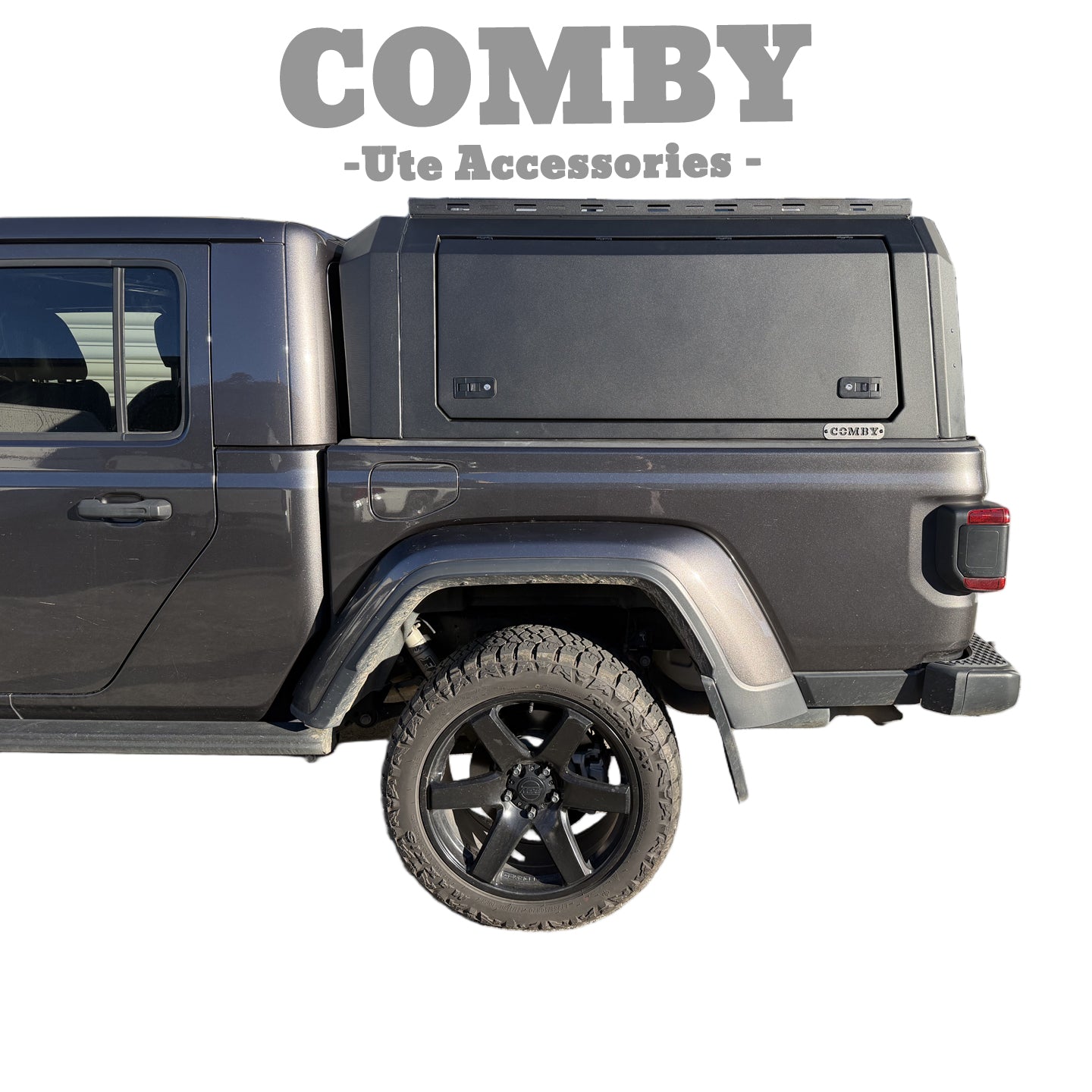 Jeep Gladiator COMBY V2 Aluminium UTE Canopy with Front and Rear Glass Windows fits 2020-2026