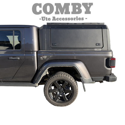Jeep Gladiator COMBY V2 Aluminium UTE Canopy with Front and Rear Glass Windows fits 2020-2026
