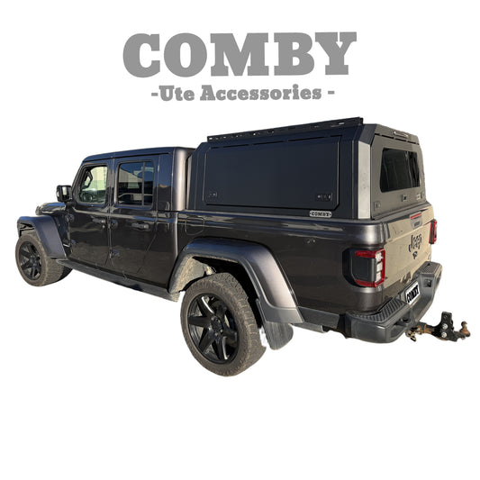 Jeep Gladiator COMBY V2 Aluminium UTE Canopy with Front and Rear Glass Windows fits 2020-2026