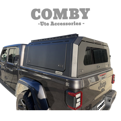 Jeep Gladiator COMBY V2 Aluminium UTE Canopy with Front and Rear Glass Windows fits 2020-2026
