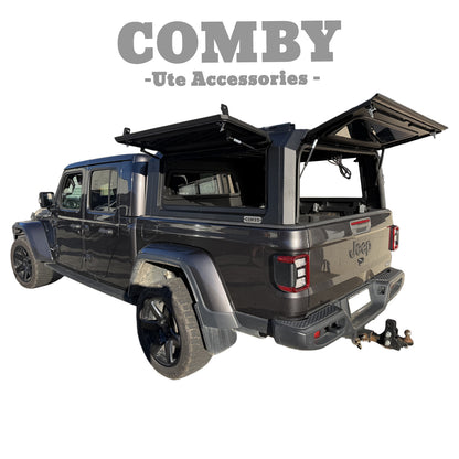 Jeep Gladiator COMBY V2 Aluminium UTE Canopy with Front and Rear Glass Windows fits 2020-2026