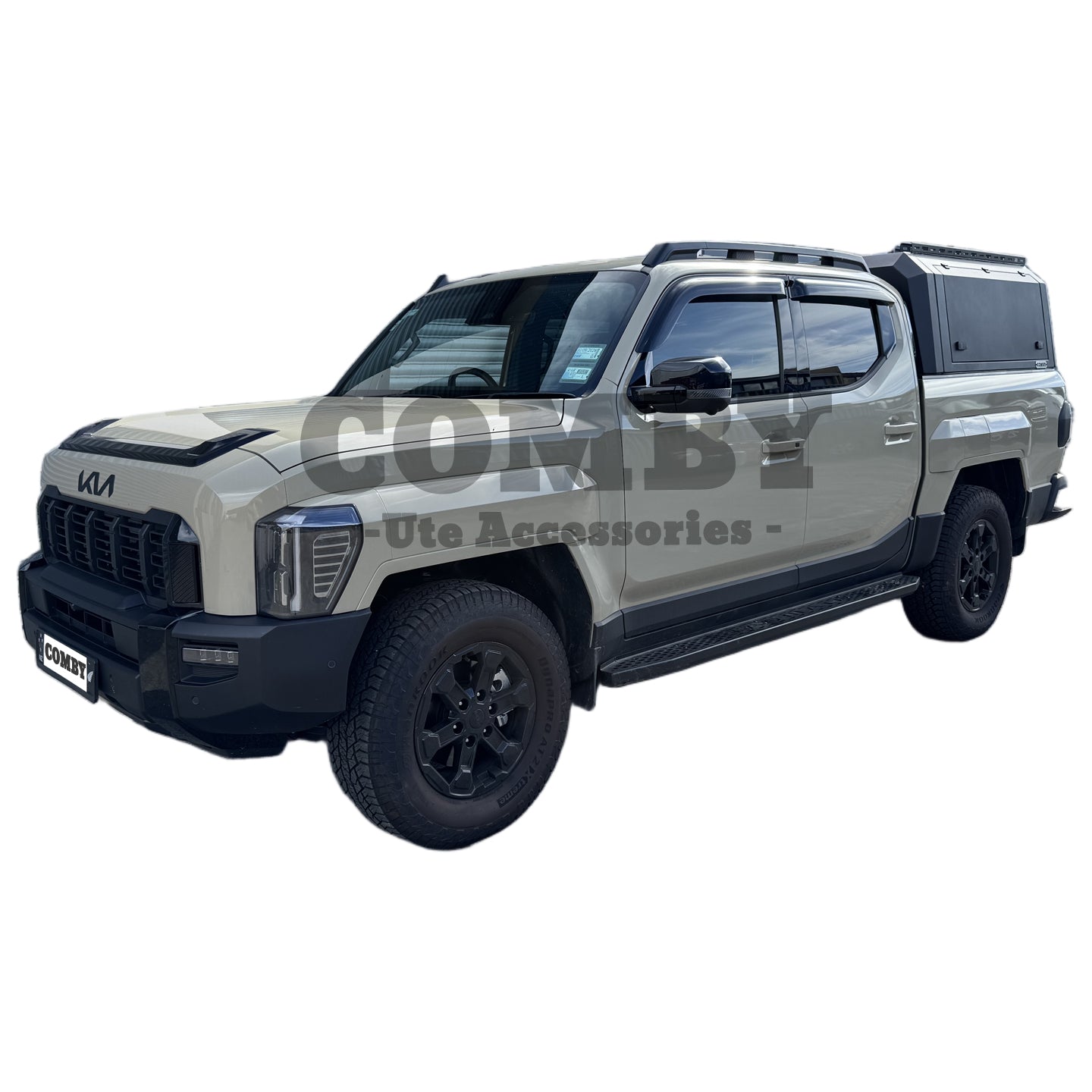 Kia Tasman COMBY Aluminium UTE Canopy with Front & Rear Glass Windows fits 2025-2026