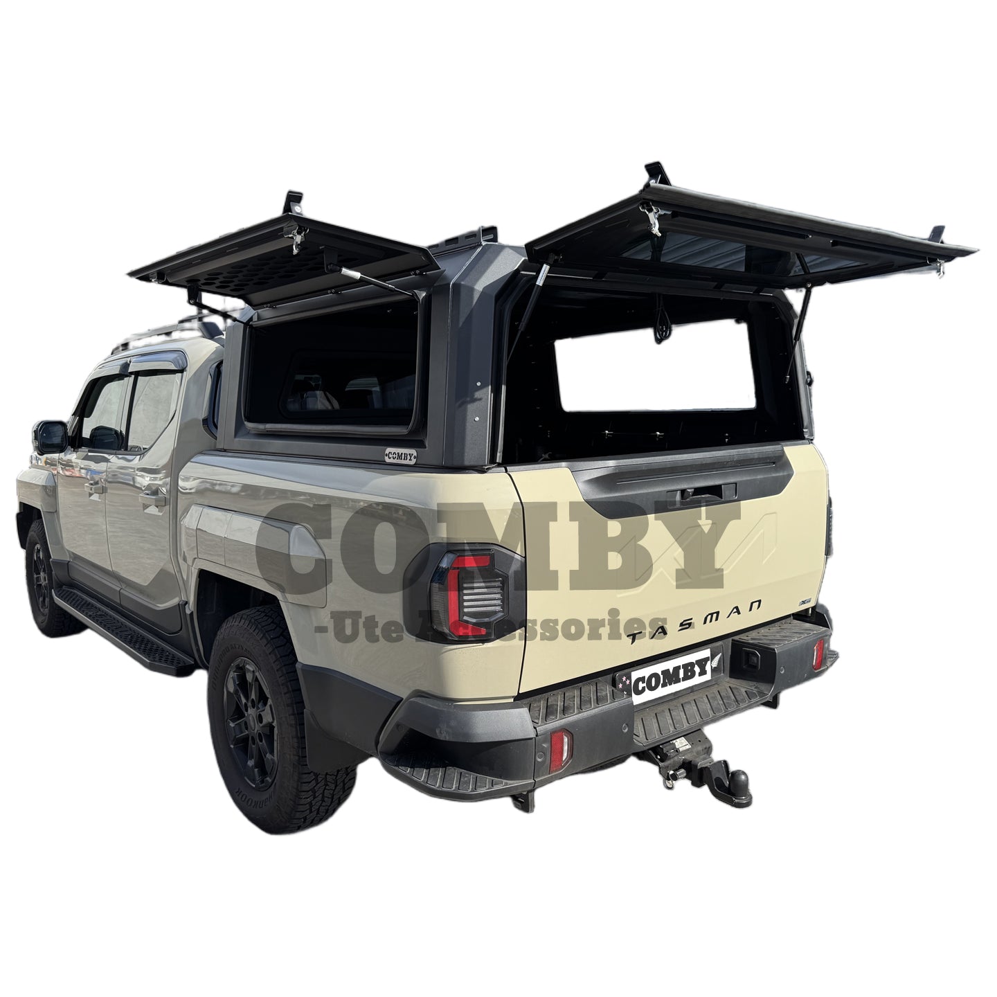 Kia Tasman COMBY Aluminium UTE Canopy with Front & Rear Glass Windows fits 2025-2026