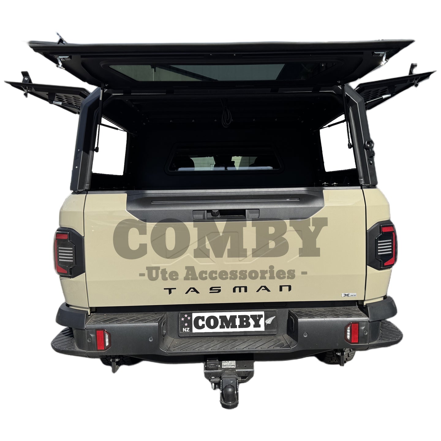 Kia Tasman COMBY Aluminium UTE Canopy with Front & Rear Glass Windows fits 2025-2026