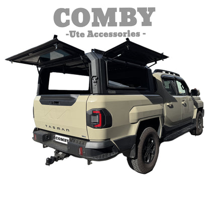 Kia Tasman COMBY Aluminium UTE Canopy with Front & Rear Glass Windows fits 2025-2026