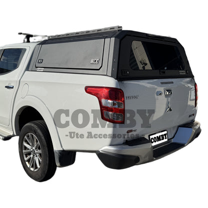Mitsubishi Triton MR MQ Aluminium Canopy with Front & Rear Glass windows fits 2015-2024 | COMBY V2