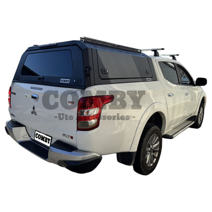 Mitsubishi Triton MR MQ Aluminium Canopy with Front & Rear Glass windows fits 2015-2024 | COMBY V2
