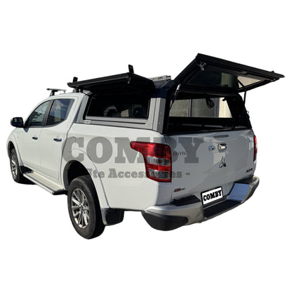 Mitsubishi Triton MR MQ Aluminium Canopy with Front & Rear Glass windows fits 2015-2024 | COMBY V2