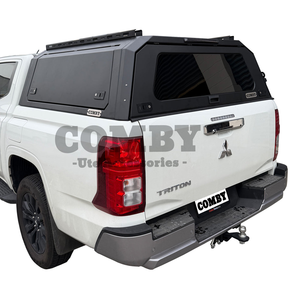 Mitsubishi Triton MV Aluminium Canopy with Front & Rear Glass windows fits 2024-2027 | COMBY V2