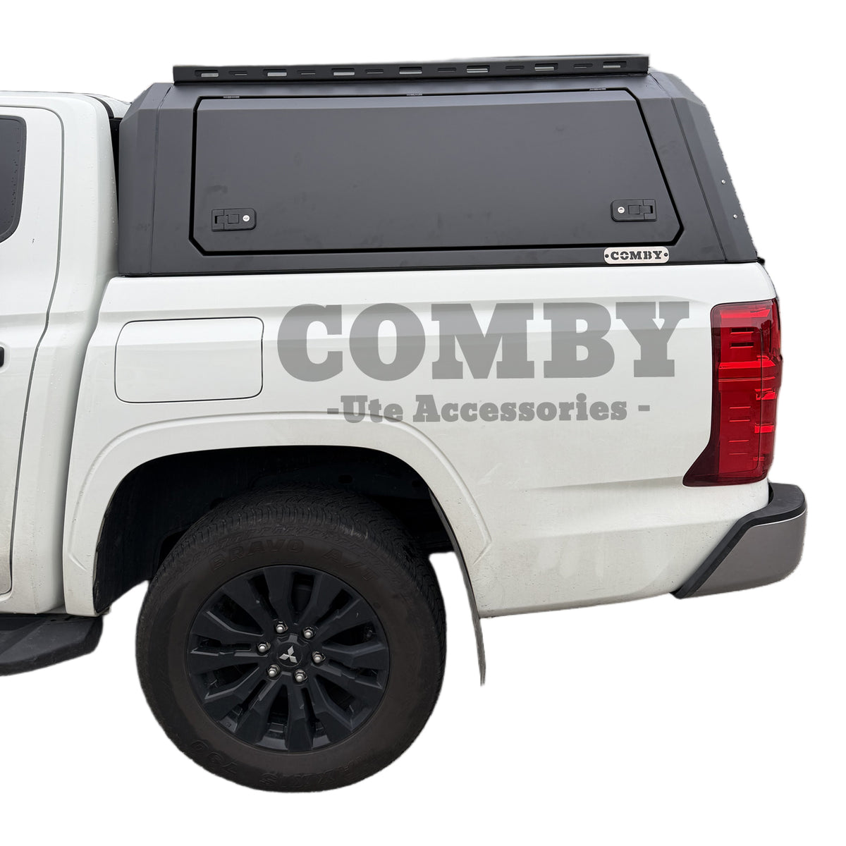 Mitsubishi Triton MV Aluminium Canopy with Front & Rear Glass windows fits 2024-2027 | COMBY V2