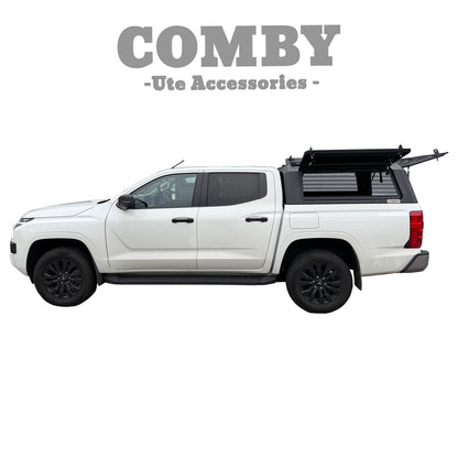 Mitsubishi Triton MV Aluminium Canopy with Front & Rear Glass windows fits 2024-2027 | COMBY V2