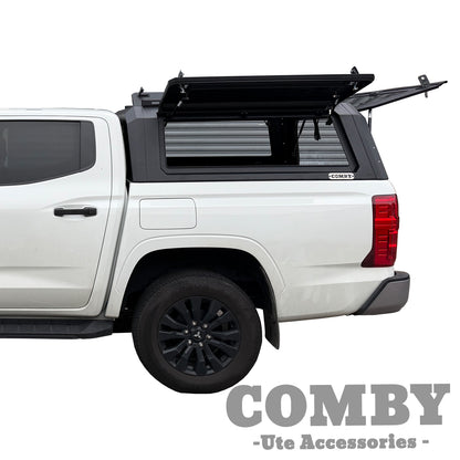 Mitsubishi Triton MV Aluminium Canopy with Front & Rear Glass windows fits 2024-2027 | COMBY V2