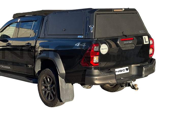 Toyota Hilux SR5 NGC Aluminium UTE Canopy with Solid Panels fits 2023 to 2026