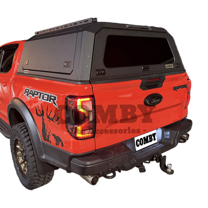 Ford Raptor COMBY V2 Aluminium UTE Canopy with Front and Rear glass windows fits 2022+