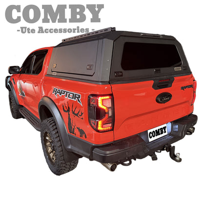 Ford Raptor COMBY V2 Aluminium UTE Canopy with Front and Rear glass windows fits 2022+