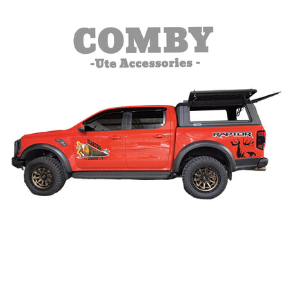 Ford Raptor COMBY V2 Aluminium UTE Canopy with Front and Rear glass windows fits 2022+