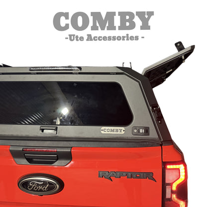 Ford Raptor COMBY V2 Aluminium UTE Canopy with Front and Rear glass windows fits 2022+