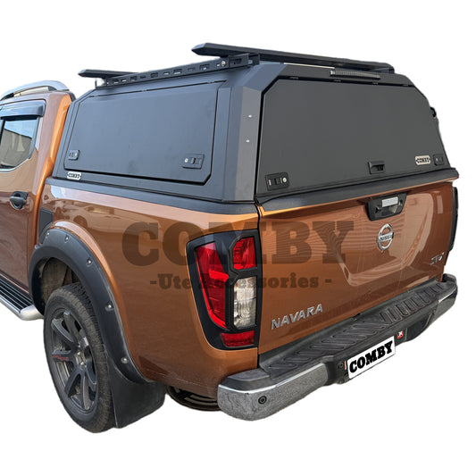 Nissan Navara NP300 Aluminium UTE Canopy with All Solid Panels fits 2015-2021 | COMBY V2