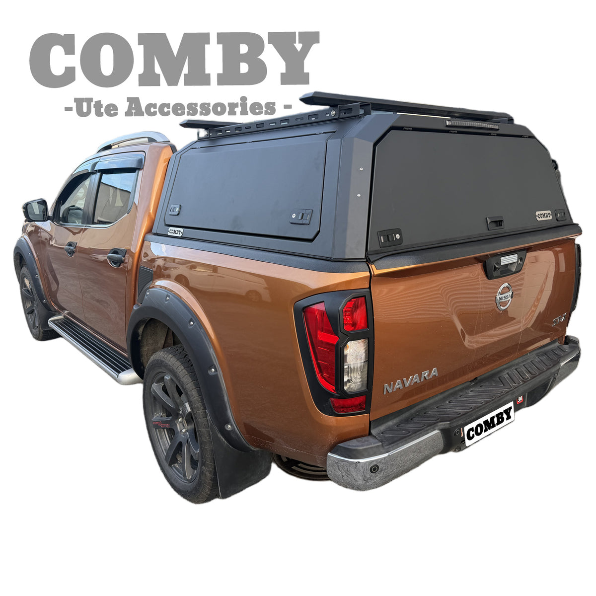 Nissan Navara NP300 Aluminium UTE Canopy with All Solid Panels fits 2015-2021 | COMBY V2