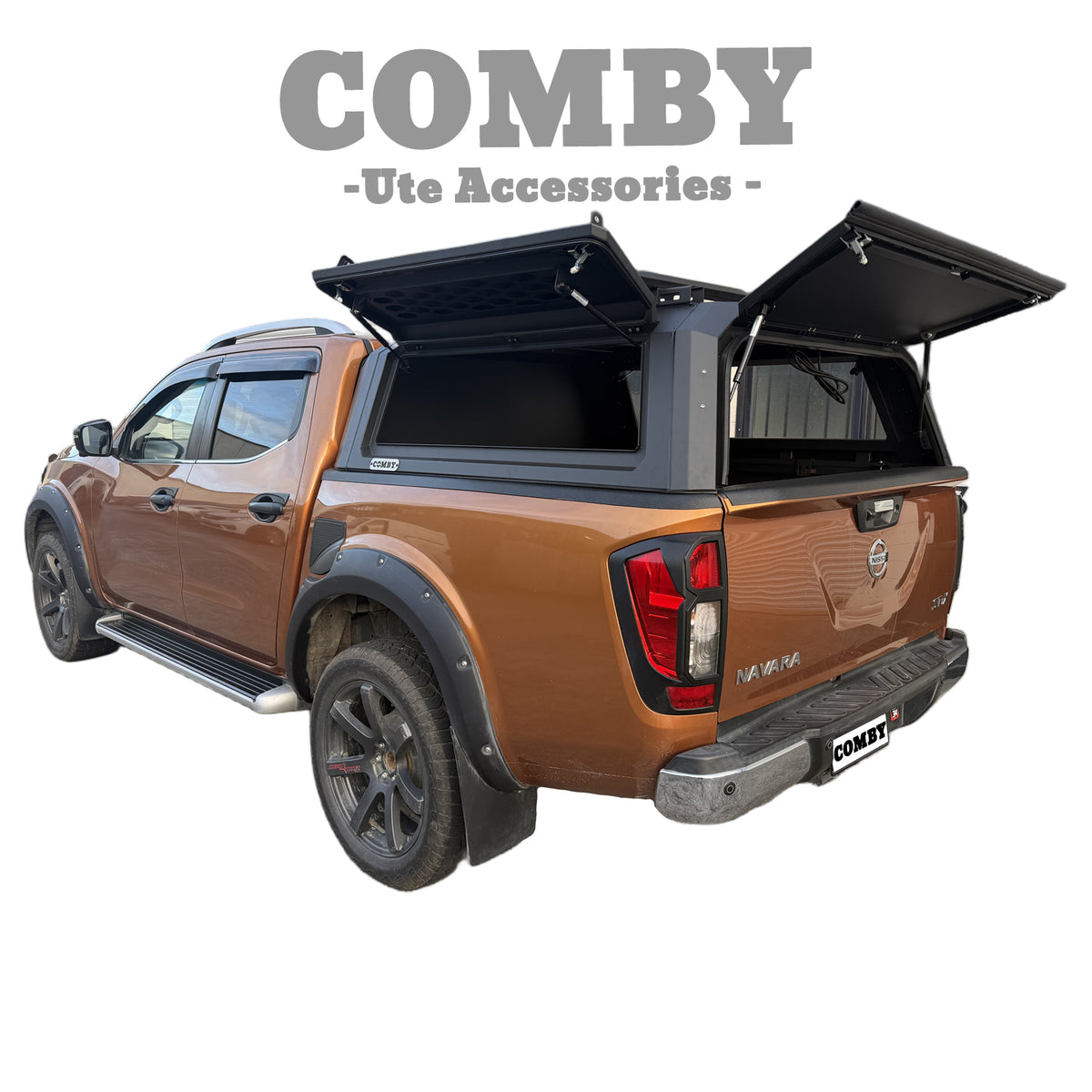 Nissan Navara NP300 Aluminium UTE Canopy with All Solid Panels fits 2015-2021 | COMBY V2