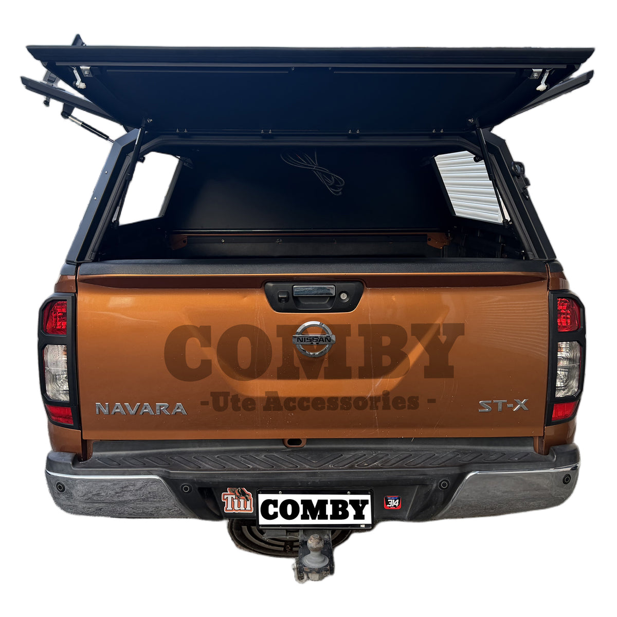 Nissan Navara NP300 Aluminium UTE Canopy with All Solid Panels fits 2015-2021 | COMBY V2